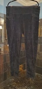 Athleta velour stretch pants
